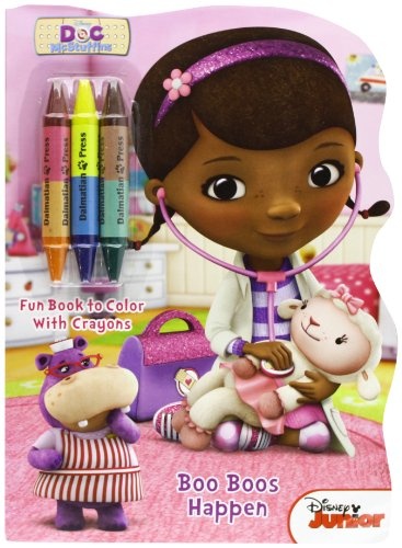 Doc McStuffins Boo Boos Happen: Shaped Book to Color with Crayons