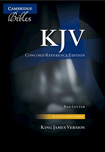 KJV Concord Reference Edition Black Calf Split Leather KJ563:XR