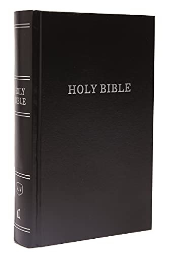 KJV, Pew Bible, Large Print, Hardcover, Black, Red Letter, Comfort Print: Holy Bible, King James Version