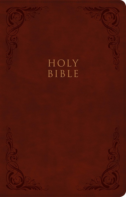 KJV Large Print Personal Size Reference Bible, Burgundy LeatherTouch, Indexed