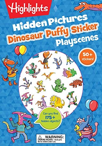 Dinosaur Hidden Pictures Puffy Sticker Playscenes (Highlights Puffy Sticker Playscenes)