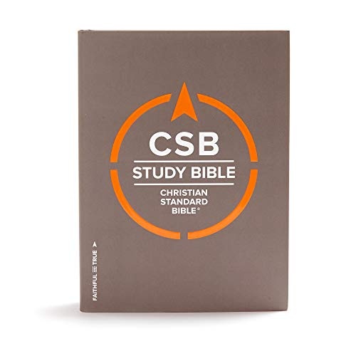 CSB Study Bible, Hardcover, Red Letter, Study Notes and Commentary, Illustrations, Ribbon Marker, Sewn Binding, Easy-to-Read Bible Serif Type