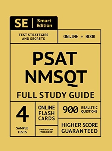 PSAT/NMSQT Full Study Guide: Complete Subject Review with Online Video Lessons, 4 Full Practice Tests, 900 Realistic Questions BOTH in the Book and Online PLUS Online Flashcards
