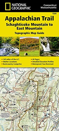 Appalachian Trail, Schaghticoke Mountain to East Mountain [Connecticut, Massachusetts] (National Geographic Topographic Map Guide) (National Geographic Topographic Map Guide (1509))