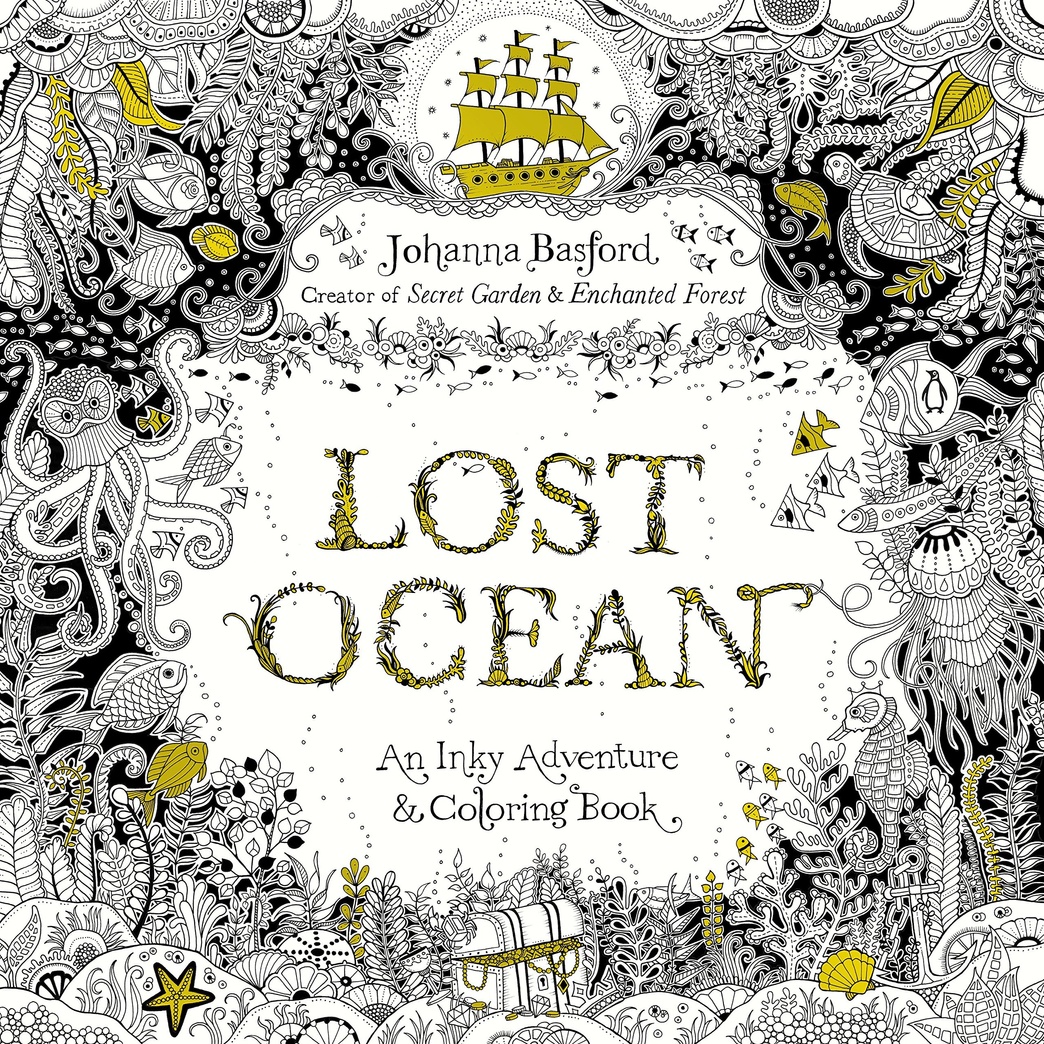 Lost Ocean: An Inky Adventure and Coloring Book for Adults (PENGUIN BOOKS)