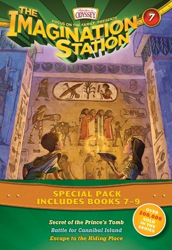 Imagination Station Books 3-Pack: Secret of the Prince's Tomb / Battle for Cannibal Island / Escape to the Hiding Place (AIO Imagination Station Books)