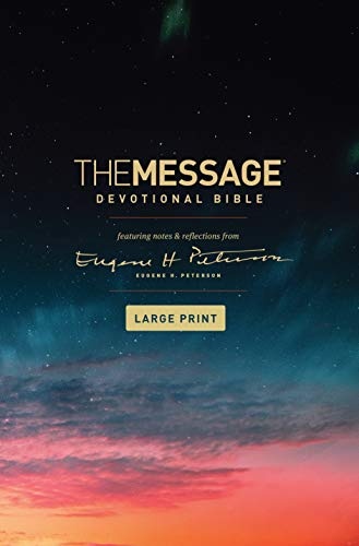 The Message Devotional Bible, Large Print (Hardcover)the Message Devotional Bible, Large Print (Hardcover)