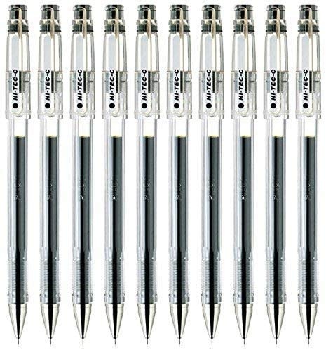 Nauw huiswerk Versterken Pilot Hi-Tec-C 04 Gel Ink Pen, Ultra Fine Point 0.4mm, Black Ink, Value Set  of 10 - Stevens Books