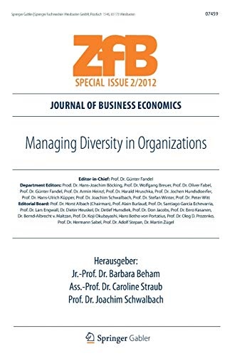 Managing Diversity in Organizations (ZfB Special Issue)
