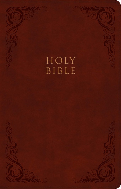 KJV Large Print Personal Size Reference Bible, Burgundy LeatherTouch