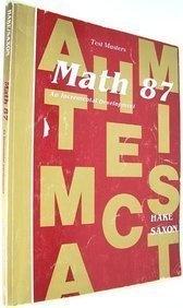 Math 87 1e Test Master (Saxon Math 8/7)
