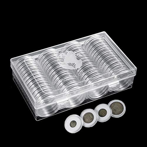 AITIME 41mm Coin Capsules Holder, 60 Pieces Silver Dollar Coin
