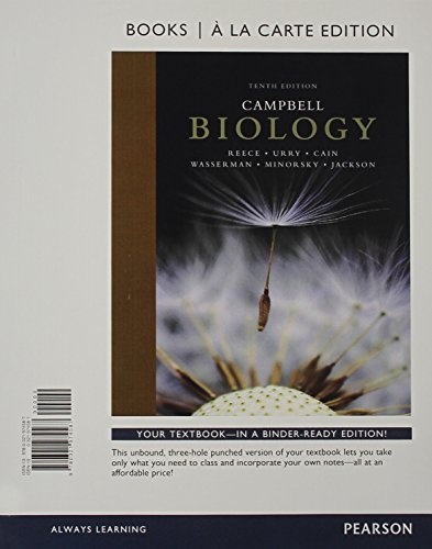 Campbell Biology, Books a la Carte Edition & Modified Mastering Biology with Pearson eText -- ValuePack Access Card -- for Campbell Biology (10th Edition)