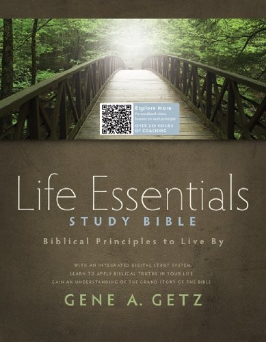 Life Essentials Study Bible, Brown/Green LeatherTlouch: Biblical Principles to Live By
