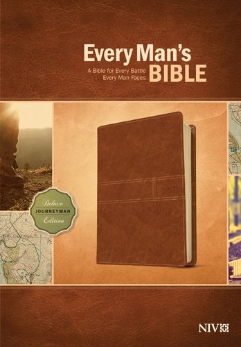 Every Man's Bible NIV, Deluxe Journeyman Edition (LeatherLike, Tan) â Study Bible for Men with Study Notes, Book Introductions, and 44 Charts