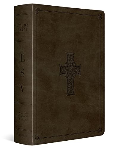 ESV Study Bible (Trutone, Olive, Celtic Cross Design, Indexed)
