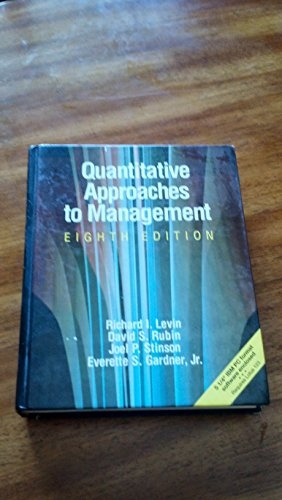 Quantitative Approaches to Management/Book and Disk (Schaum's Outline Series in Accounting, Business, & Economics)