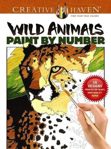 Creative Haven Wild Animals Paint by Number (Creative Haven Coloring Books)