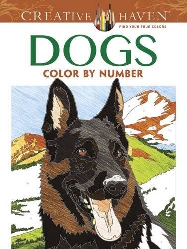 Creative Haven Dogs Color by Number Coloring Book (Creative Haven Coloring Books)