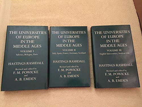 The Universities in the Middle Ages (Oxford University Press Academic Monograph Reprints)