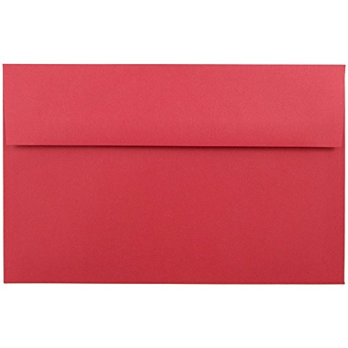JAM PAPER A10 Colored Invitation Envelopes - 6 x 9 1/2 - Red Recycled - 50/Pack