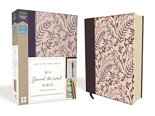 NIV, Journal the Word Bible, Cloth Over Board, Pink Floral