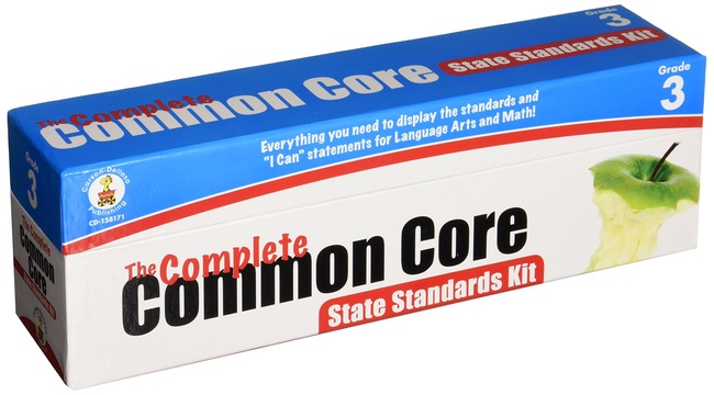 Carson Dellosa Complete Common Core State Standards Kit—Grade 3 Pocket Chart Cards, I Can Statements, Objective Cards, Language Arts and Math Learning