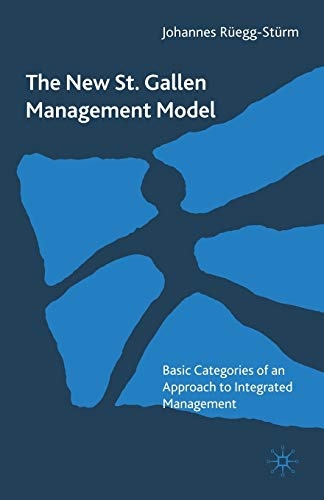The New St. Gallen Management Model: Basic Categories of an Approach to Integrated Management
