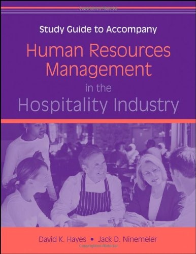 Human Resources Management in the Hospitality Industry, Study Guide