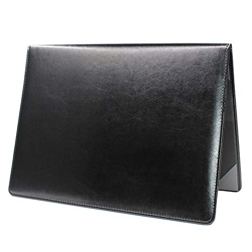 Diploma Cover 8.5 x 11 Certificate Holders for Letter-Sized Award Padded Menu Cover - Black Leather