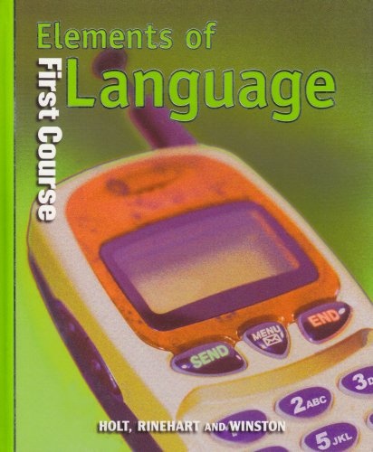 Holt Elements of Language: Student Edition Grade 7 2001