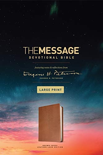 The Message Devotional Bible, Large Print (Leather-Look, Brown)the Message Devotional Bible, Large Print (Leather-Look, Brown)