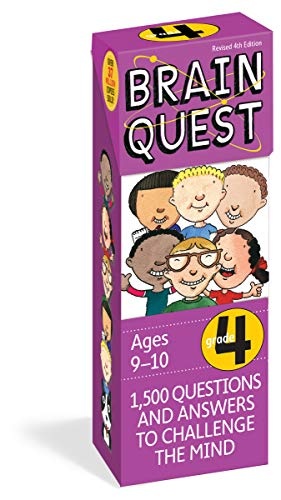 Brain Quest 4th Grade Q&A Cards: 1,500 Questions and Answers to Challenge the Mind. Curriculum-based! Teacher-approved! (Brain Quest Decks)