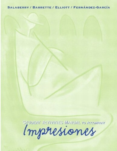 Student Activities Manual to Accompany Impresiones (Spanish Edition)