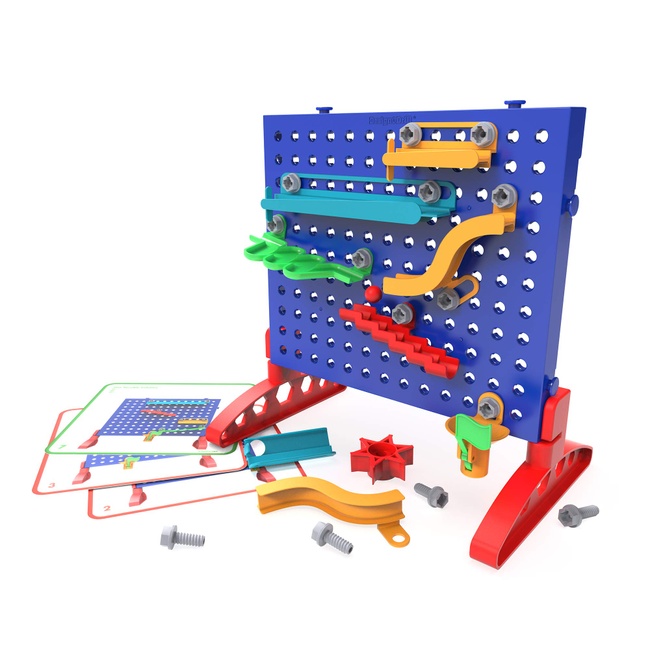Educational Insights Design & Drill Marble Maze, Marble Run STEM Toy, Over 50 Pieces, Ages 5+