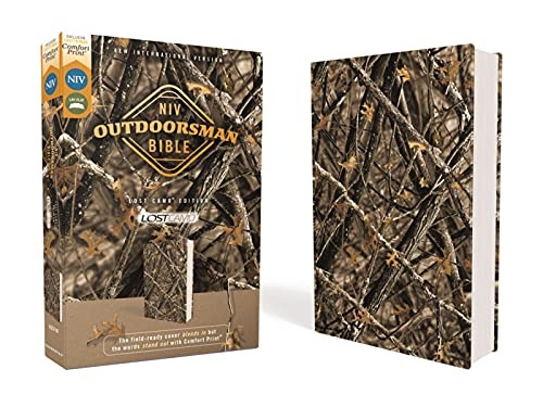 Niv, Outdoorsman Bible, Lost Camo Edition, Leathersoft, Red Letter Edition, Comfort Print