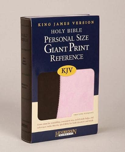 KJV Giant Print Personal Size Reference Bible Pink / Chocolate