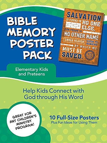 Bible Memory Poster Pack for Elementary Kids
