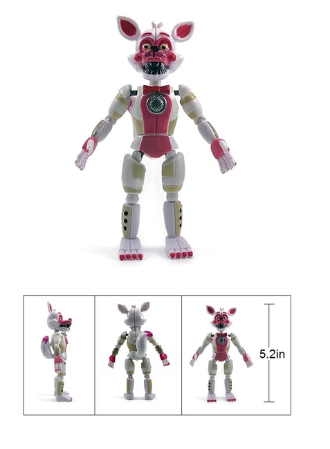 Toysvill Inspired by Fnaf Sister Location Action Figures Toys (Set of 5 Pcs), More Than 5 Inches Funtime Freddy Bear, Circus Baby, Ennard, Ballora, Fu