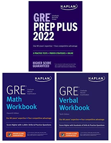 GRE Complete 2022: 3-Book Set: 6 Practice Tests + Proven Strategies + Online (Kaplan Test Prep)