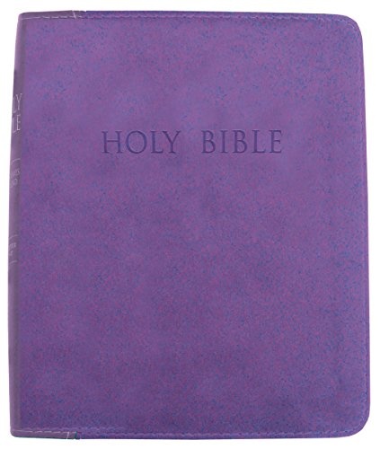KJVER Thinline Bible/Personal Size-Purple Ultrasoft Indexed