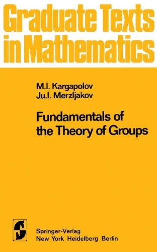Fundamentals of the Theory of Groups (Graduate Texts in Mathematics (62))