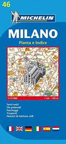 Michelin Map Milano #46 (Maps/City (Michelin)) (Italian Edition)