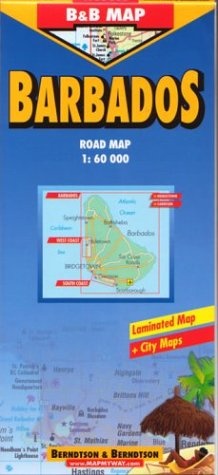 B&B Barbados Laminated Map (Road Maps) - 9783897075085 - 3897075083 ...