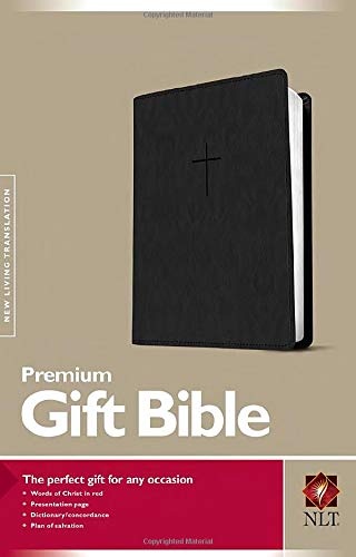 Premium Gift Bible NLT (Red Letter, LeatherLike, Classic Black)