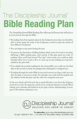 The Discipleship Journal Bible Reading Plan 25-pack (Discipleship Journal Studies)