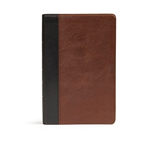 CSB Ultrathin Bible, Espresso/Black Leathertouch Indexed