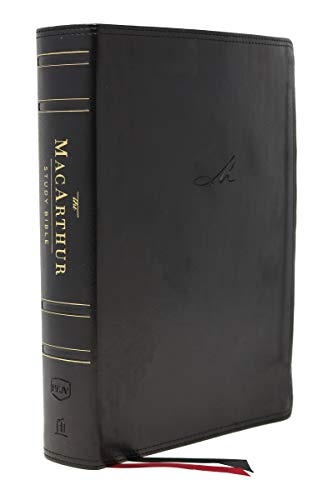 NKJV, MacArthur Study Bible, 2nd Edition, Leathersoft, Black, Thumb Indexed, Comfort Print: Unleashing God's Truth One Verse at a Time