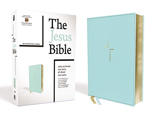 The Jesus Bible, NIV Edition, Leathersoft, Blue, Indexed, Comfort Print