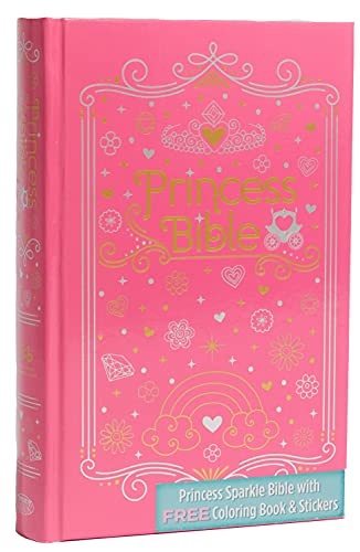 ICB, Princess Bible, Pink, Hardcover, with Coloring Sticker Book: International Children's Bible
